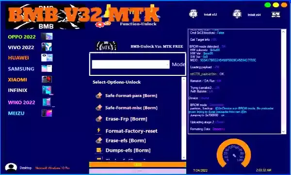 BMB V32 MTK Qualcomm spd 2022